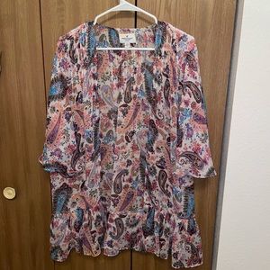 American Eagle colorful kimono
